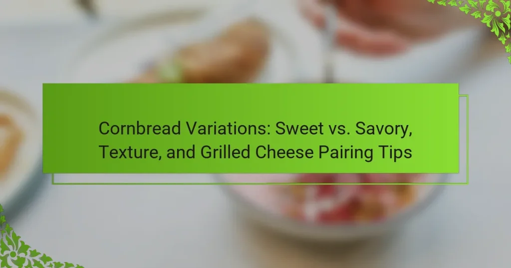 Cornbread Variations: Sweet vs. Savory, Texture, and Grilled Cheese Pairing Tips