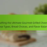 Crafting the Ultimate Gourmet Grilled Cheese: Cheese Types, Bread Choices, and Flavor Balancing