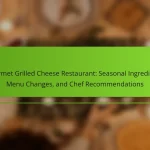 Gourmet Grilled Cheese Restaurant: Seasonal Ingredients, Menu Changes, and Chef Recommendations