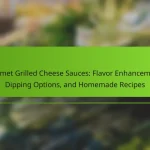 Gourmet Grilled Cheese Sauces: Flavor Enhancements, Dipping Options, and Homemade Recipes
