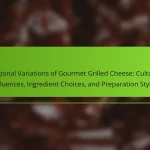 Regional Variations of Gourmet Grilled Cheese: Cultural Influences, Ingredient Choices, and Preparation Styles
