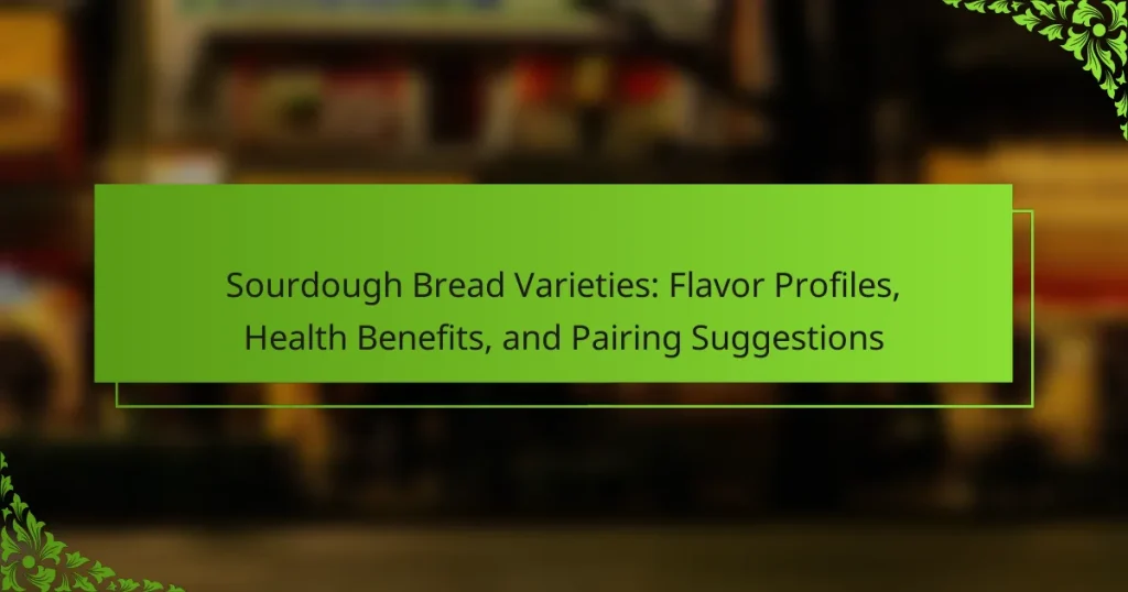 Sourdough Bread Varieties: Flavor Profiles, Health Benefits, and Pairing Suggestions