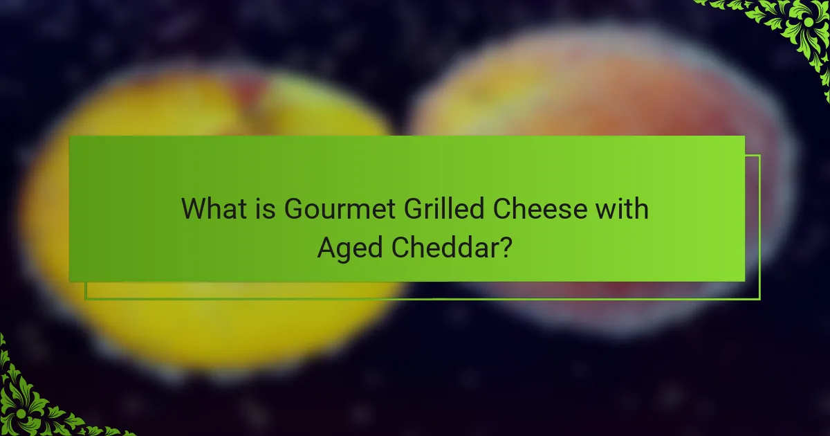 What is Gourmet Grilled Cheese with Aged Cheddar?